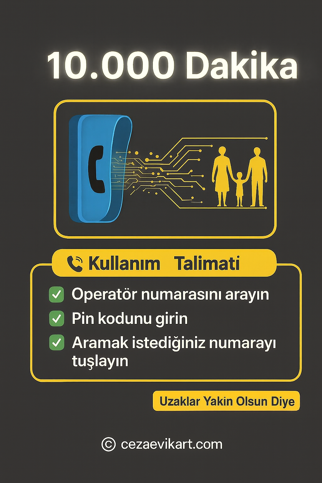 10.000 Dakika Cezaevi Kontör Yükleme