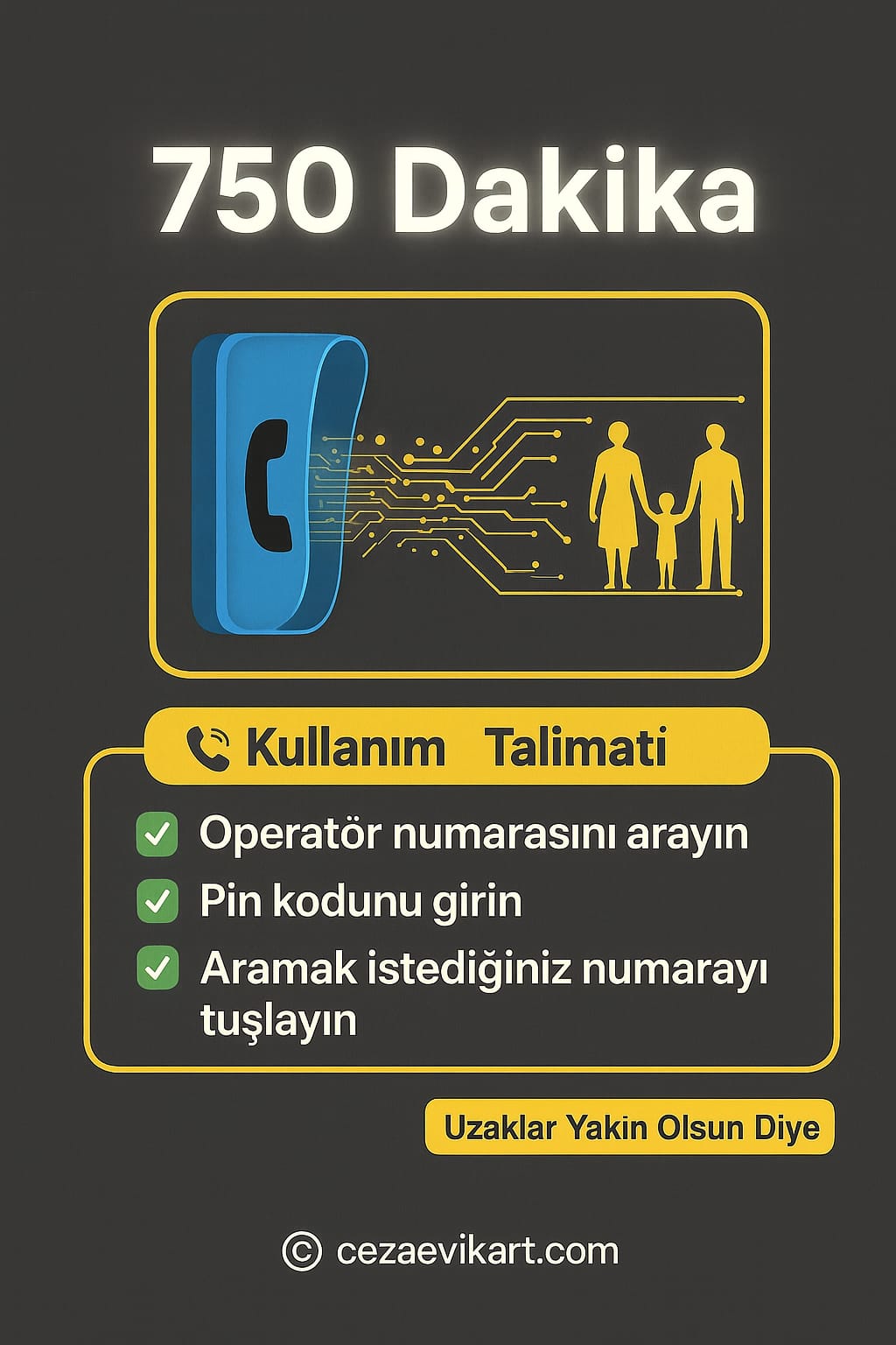 750 Dakika Cezaevi Kontör Yükleme