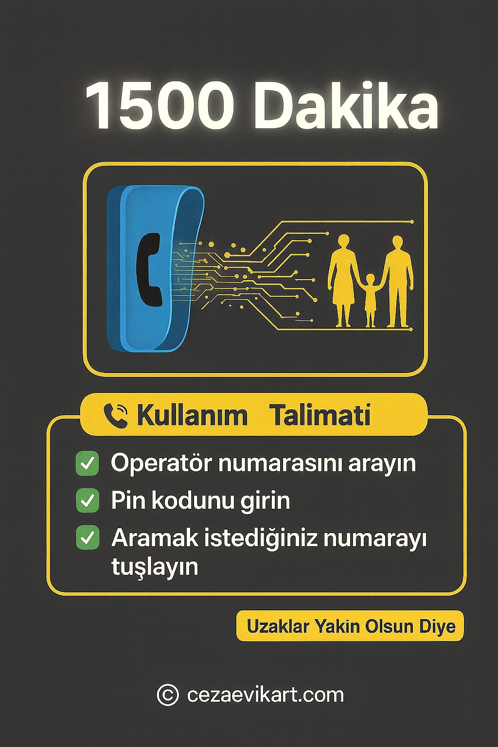 1.500 Dakika Cezaevi Kontör Yükleme