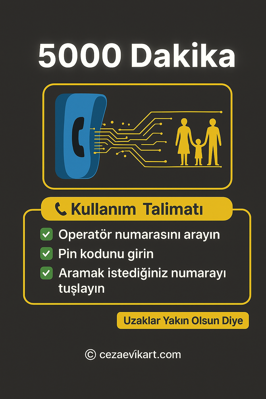 5.000 Dakika Cezaevi Kontör Yükleme